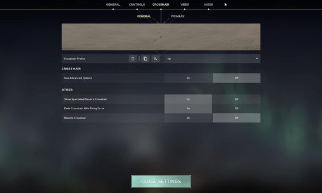Valorant Crosshair Settings