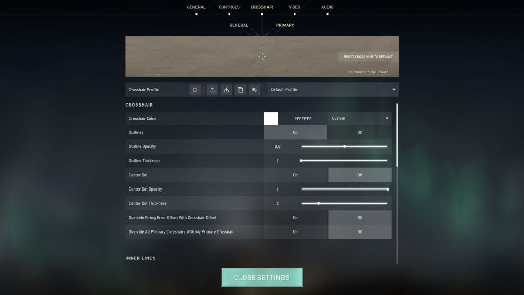How To Change Crosshair in Valorant